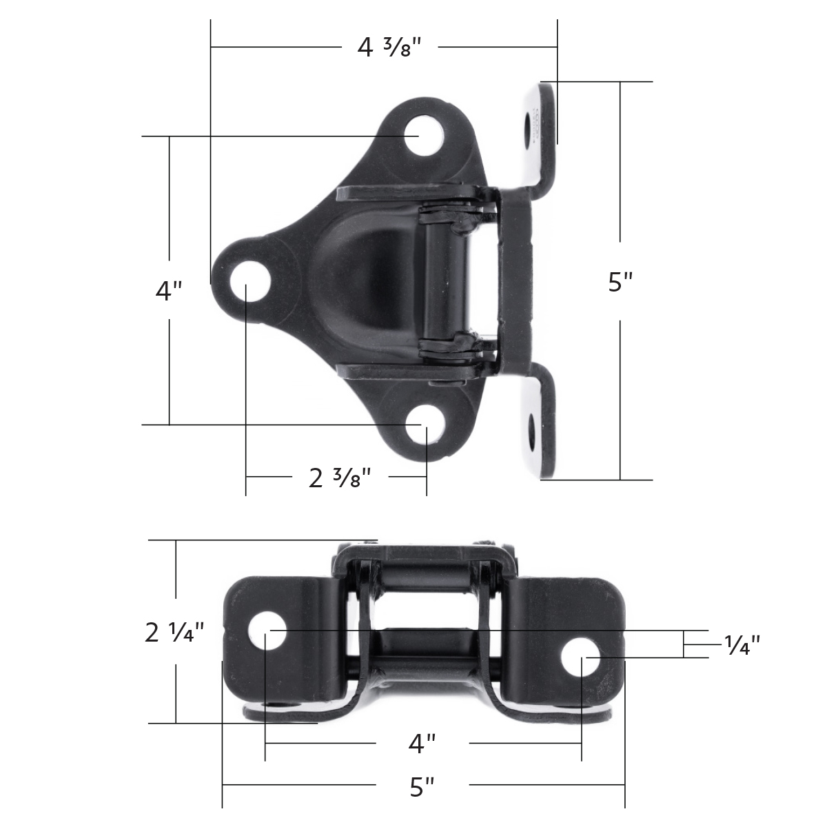Black Painted Steel Door Hinge For Isuzu NPR (1995-2007) & NPR HD (2003-2007) - Thumbnail 6