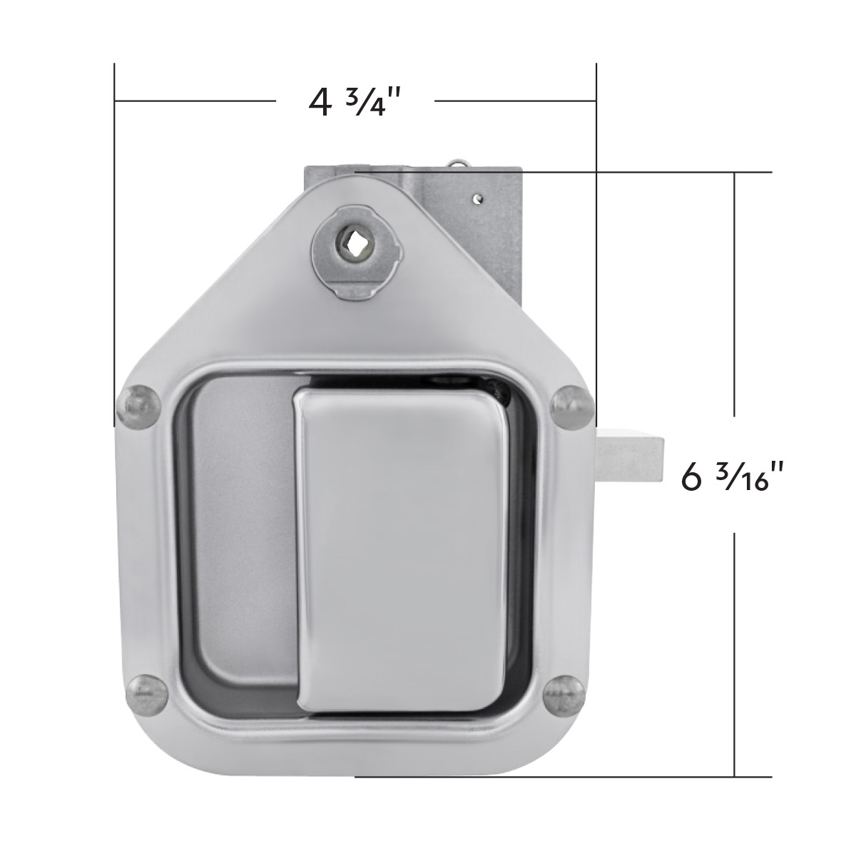 Exterior Sleeper Storage Door Handle For Kenworth W900/T800 (2004-2015), Short Striker - Driver - Thumbnail 6