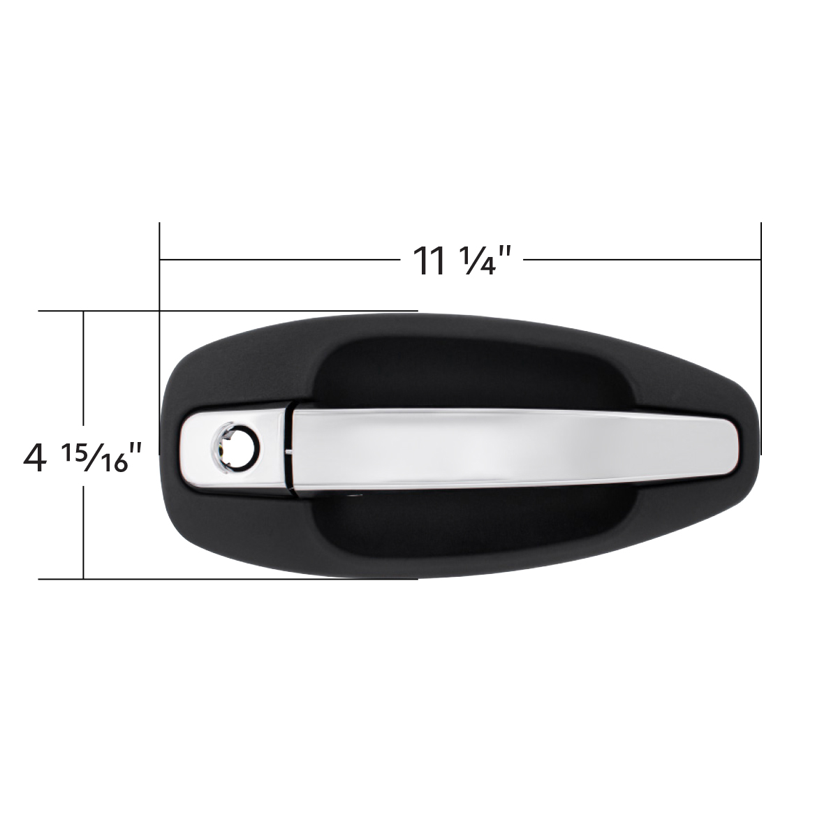 Chrome Exterior Handle For Kenworth T680/T880 (2013-2025) And W990 (2019-2025) - Passenger (Bulk) - Thumbnail 5