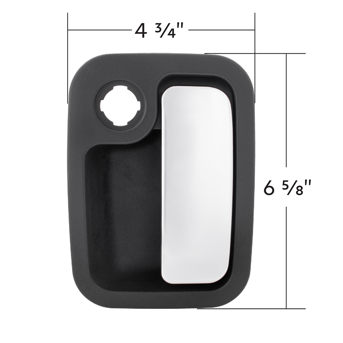 Chrome Exterior Handle For 1997-2002 Kenworth T2000 - Passenger (Bulk) - Thumbnail 5