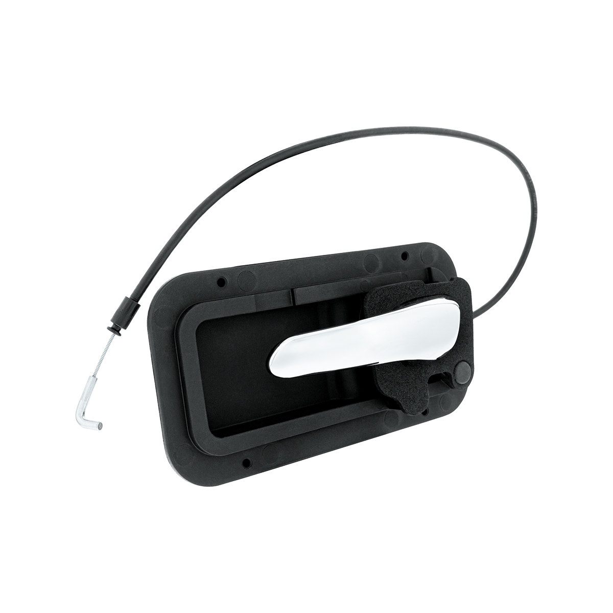 Chrome Interior Door Handle W/Cable & Base For Peterbilt 389 (2008-2023) And 386 (2006-2016) - Driver (Bulk) - Thumbnail 2