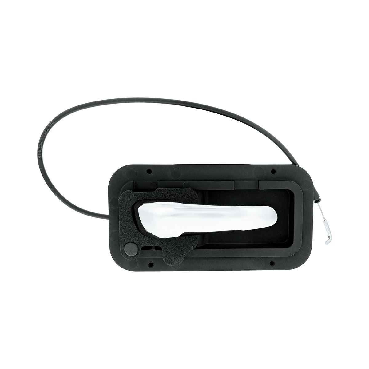 Chrome Interior Door Handle W/Cable & Base For Peterbilt 389 (2008-2023) And 386(2006-2016) - Passenger (Bulk)