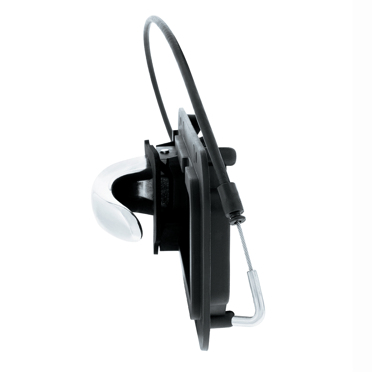 Chrome Interior Door Handle W/Cable & Base For Peterbilt 389 (2008-2023) And 386(2006-2016) - Passenger (Bulk) - Thumbnail 4