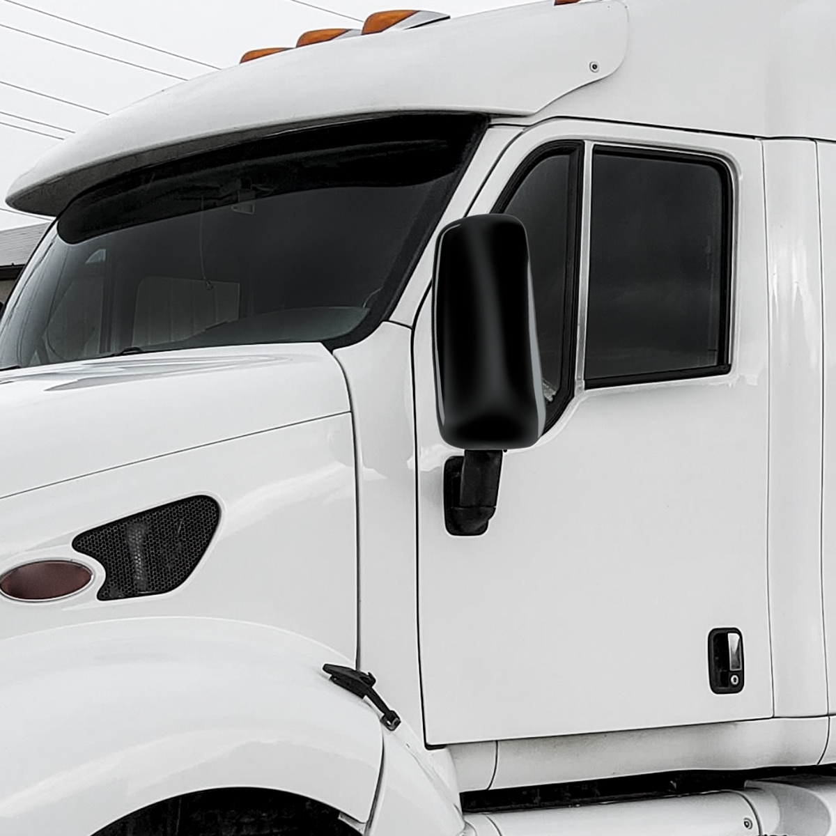 Black Mirror Cover For PB 387 (2000-2011), 587 (2012-2018), & KW T700 (2010-2016) - Driver - Thumbnail 6