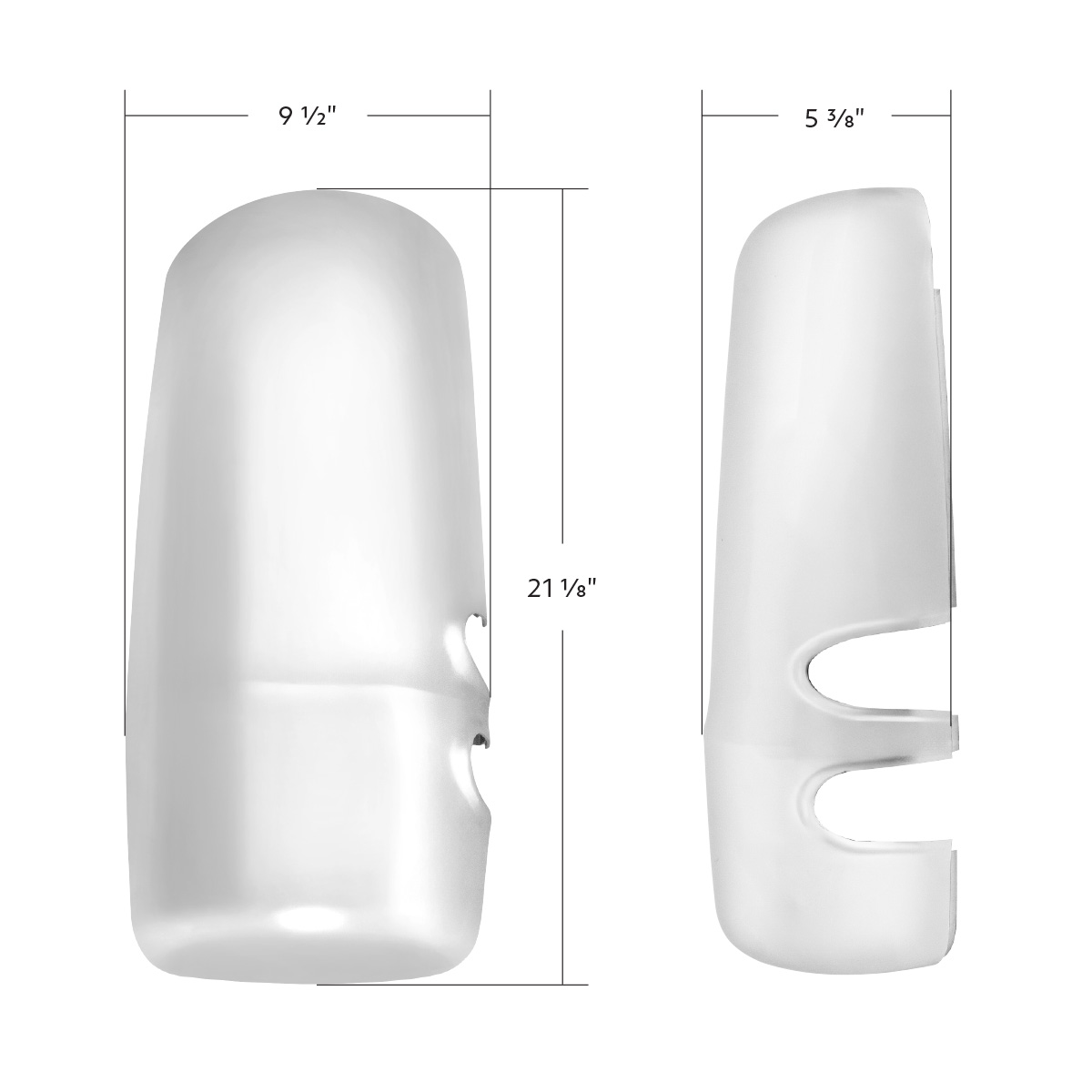 Chrome Mirror Cover For 2013-2025 Kenworth T680-Passenger - Thumbnail 5