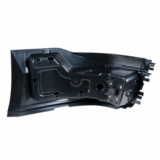 Bumper End Without Fog Light For 2015-2017 Volvo VNL Short Hood With Aero Style Bumper - Passenger - Thumbnail 4