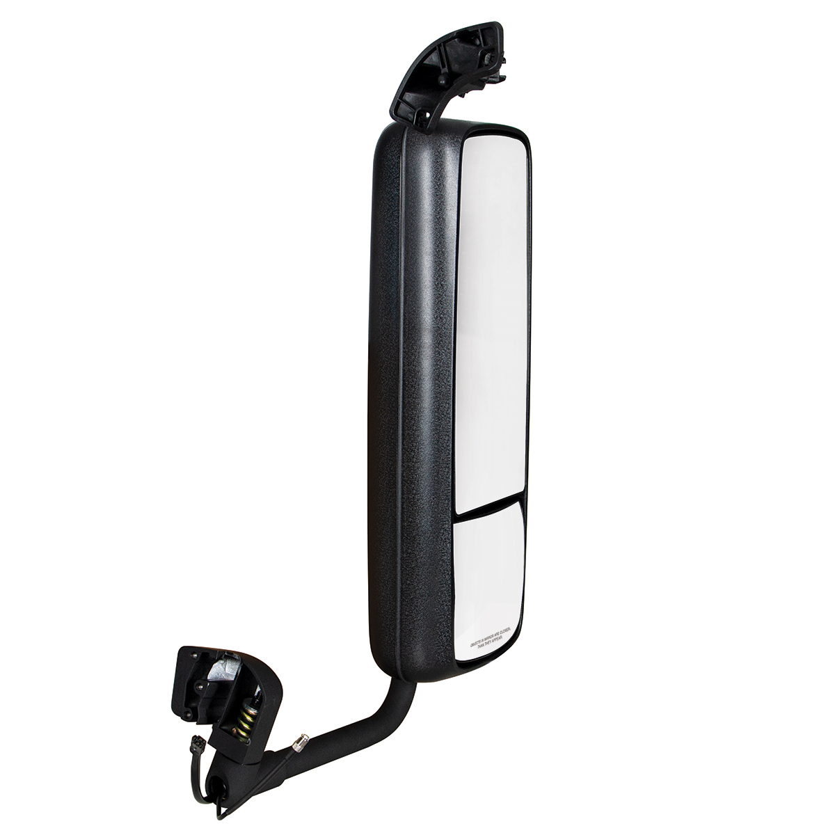 Black Heated Mirror Assembly For 2004-2012 Volvo VNL - Passenger - Thumbnail 3