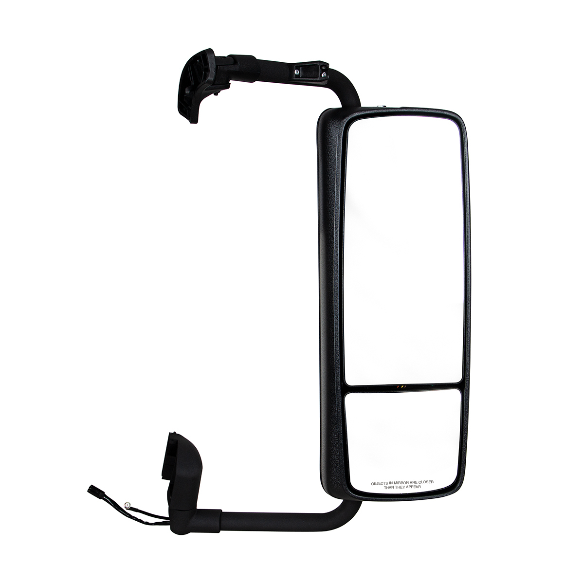 Black Heated Mirror Assembly For 2004-2012 Volvo VNL - Passenger - Thumbnail 5