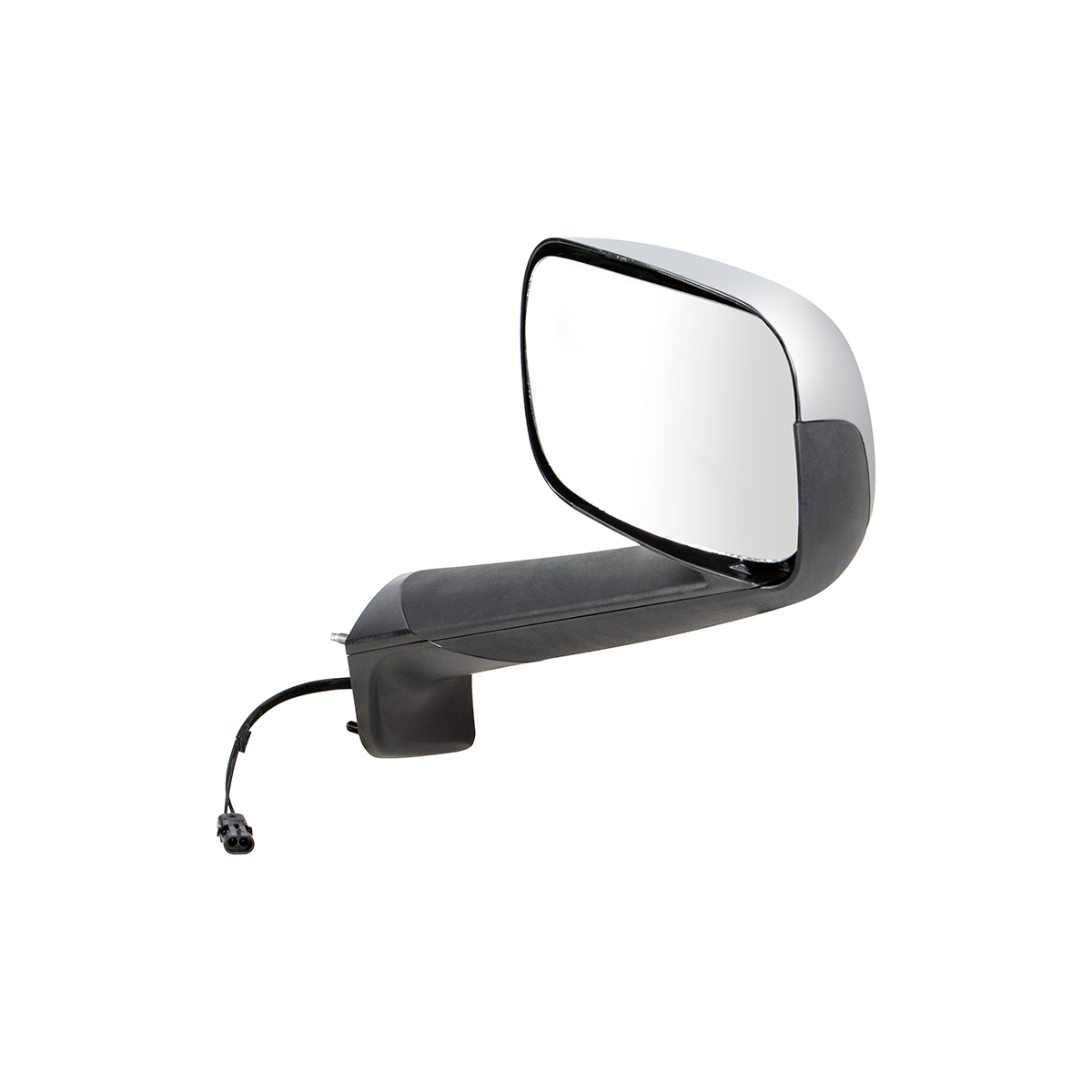 Chrome Hood Mirror With Heated Lens For 2018-2025 Freightliner Cascadia - Passenger - Thumbnail 2