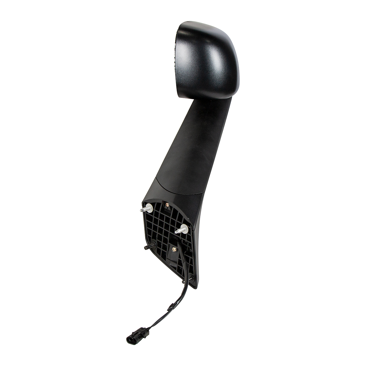 Black Hood Mirror With Heated Lens For 2018-2025 Freightliner Cascadia - Driver - Thumbnail 4