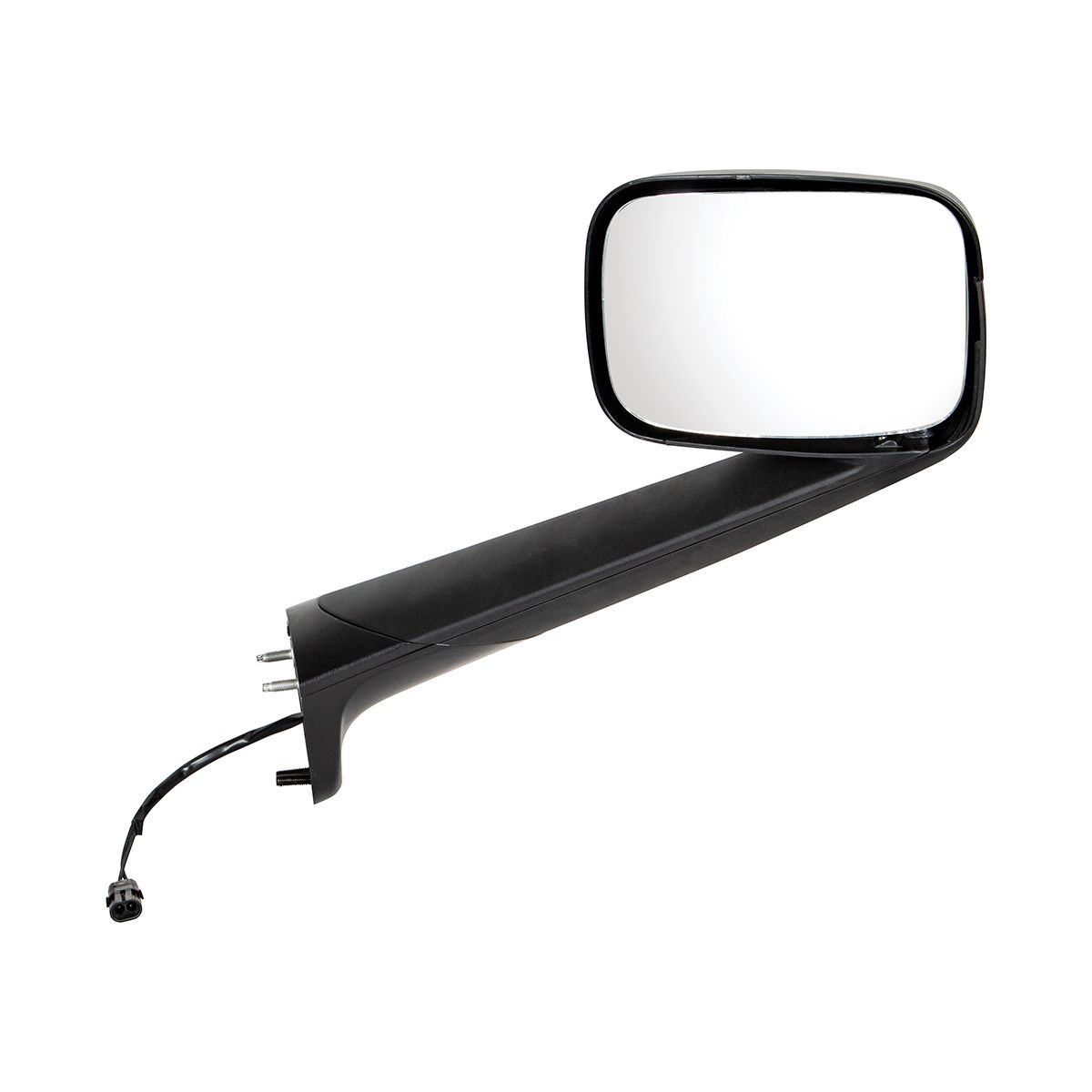 Black Hood Mirror With Heated Lens For 2018-2025 Freightliner Cascadia - Passenger