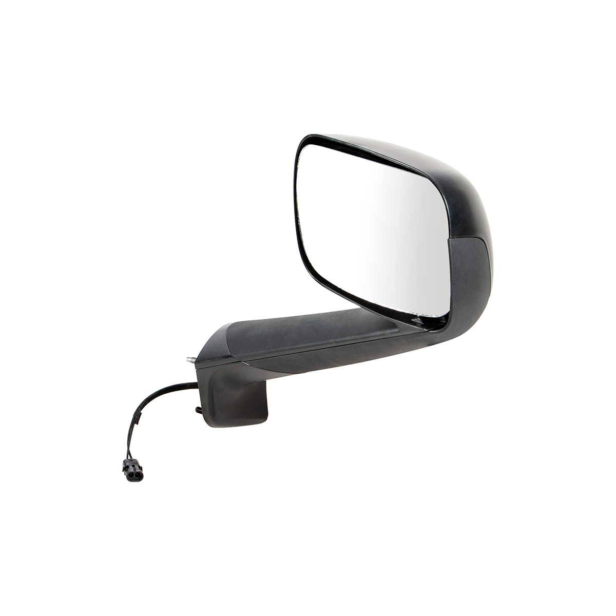 Black Hood Mirror With Heated Lens For 2018-2025 Freightliner Cascadia - Passenger - Thumbnail 2