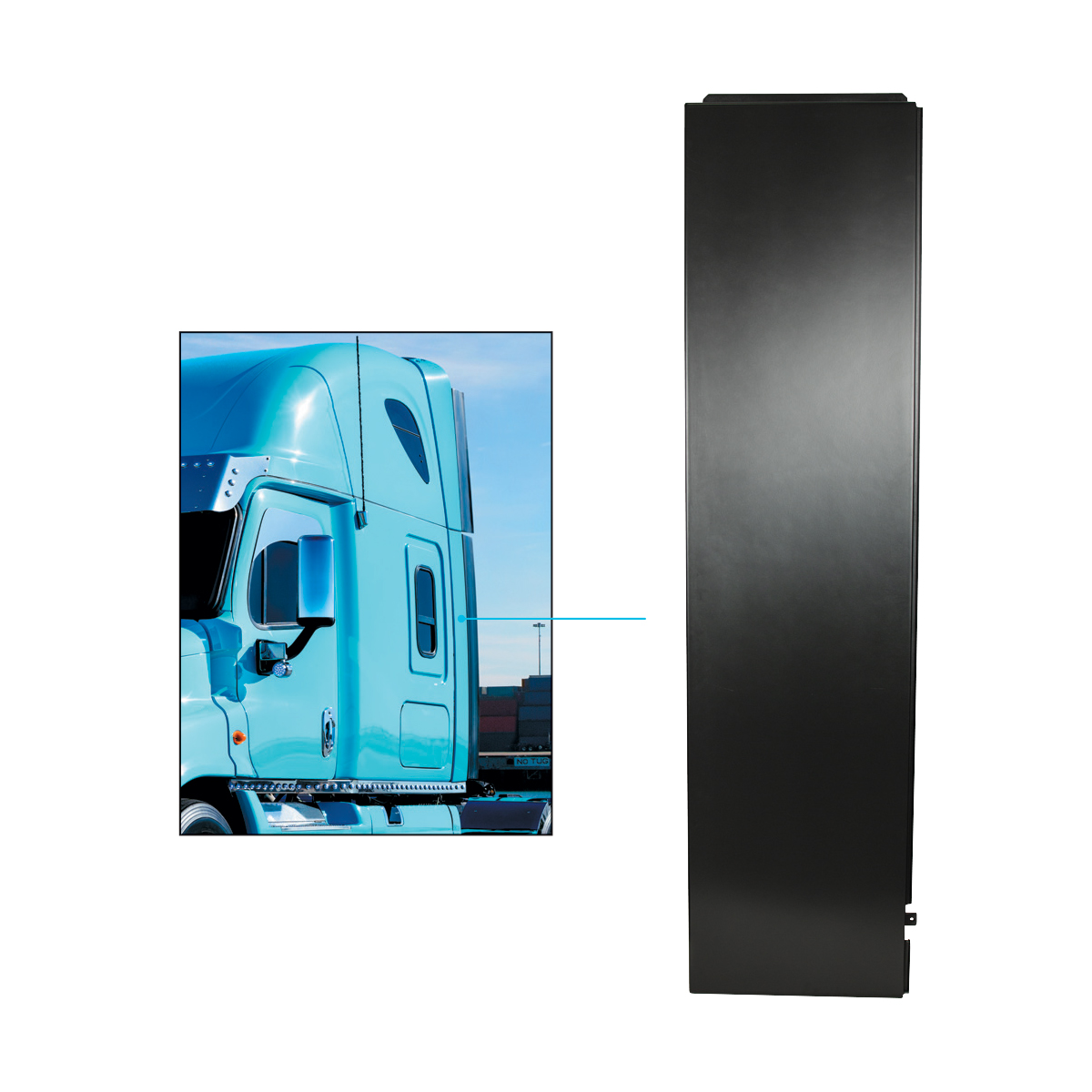 Lower Sleeper Fairing For 2008-2025 Freightliner Cascadia - Passenger - Thumbnail 4