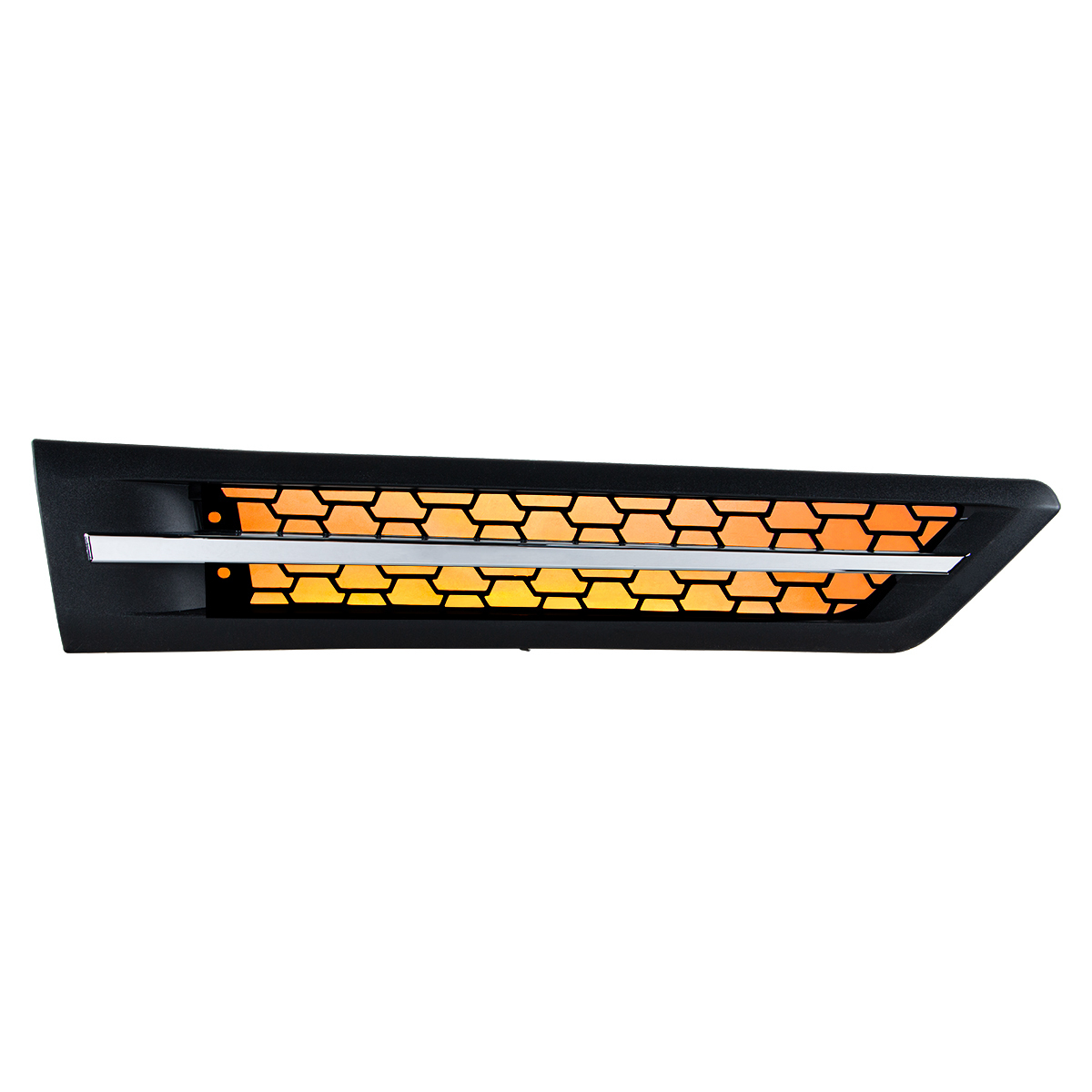 Hood Air Intake Grille With Amber LED For 2018-2024 Freightliner Cascadia 126 - Passenger - Thumbnail 7