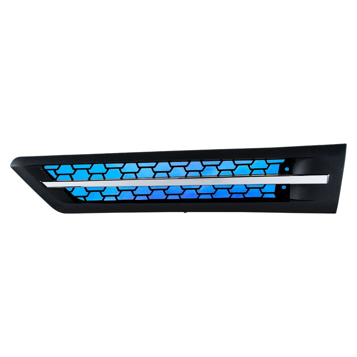 Hood Air Intake Grille With Blue LED For 2018-2024 Freightliner Cascadia 126 - Driver - Thumbnail 7