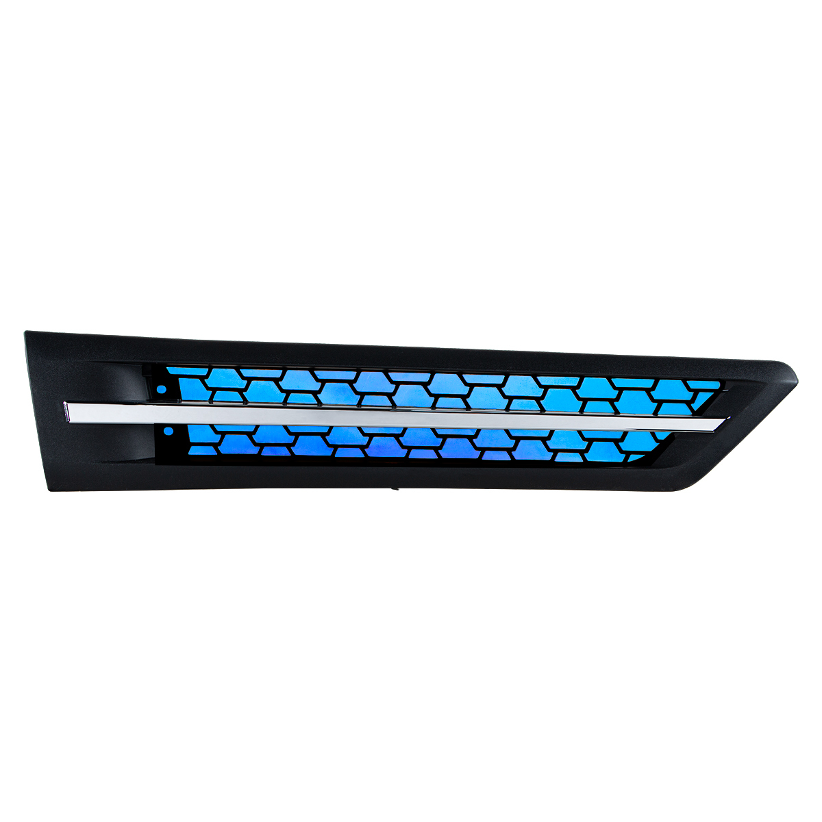 Hood Air Intake Grille With Blue LED For 2018-2024 Freightliner Cascadia 126 - Passenger - Thumbnail 7