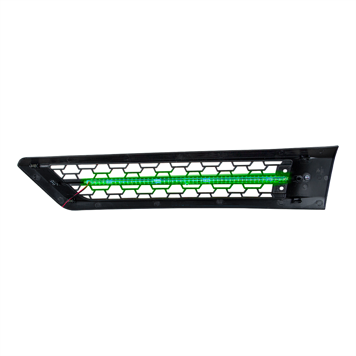 Hood Air Intake Grille With Green LED For 2018-2024 Freightliner Cascadia 126 - Passenger - Thumbnail 4