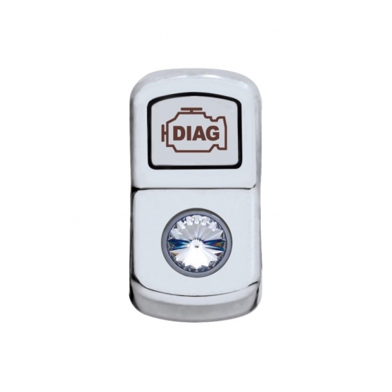 "Diagnostic" Rocker Switch Cover With Clear Crystal