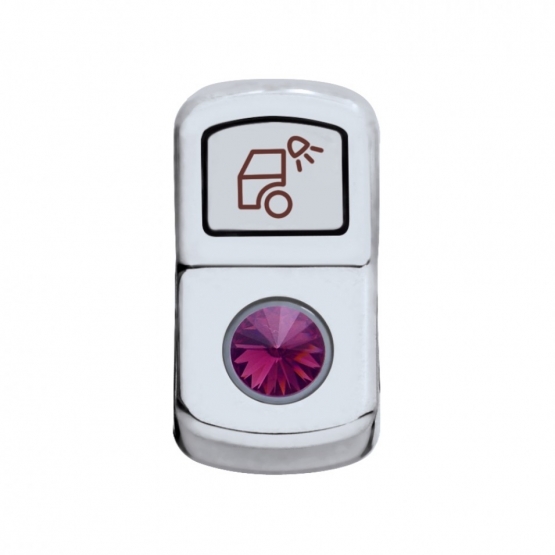 "Load Light" Rocker Switch Cover With Purple Crystal
