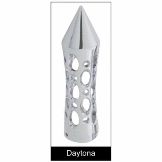 9" Chrome Air Horn Lever Set With Daytona Grip - Thumbnail 2