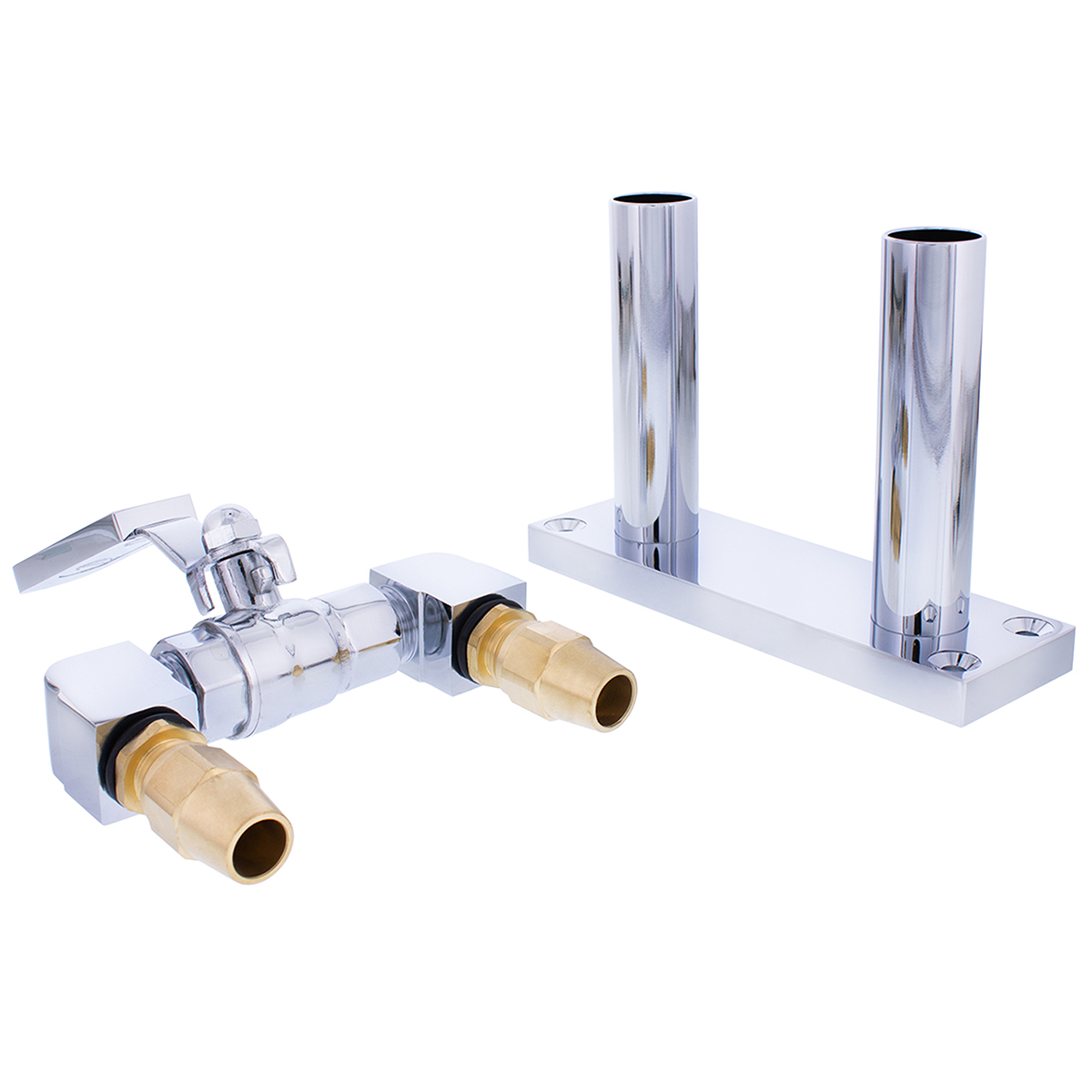 4" Chrome Air Horn Valve Lever With Stand Set - Thumbnail 5