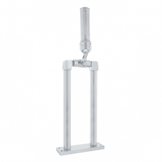 11" Chrome Air Horn Valve Lever With Stand Set - Thumbnail 2