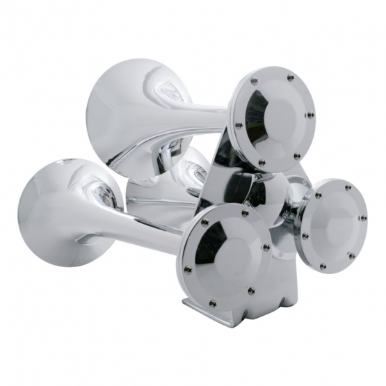 Chrome 3 Trumpets Train Horn - Thumbnail 2