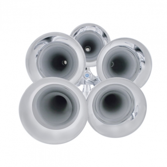 5 Trumpets Chrome Train Horn - Thumbnail 2