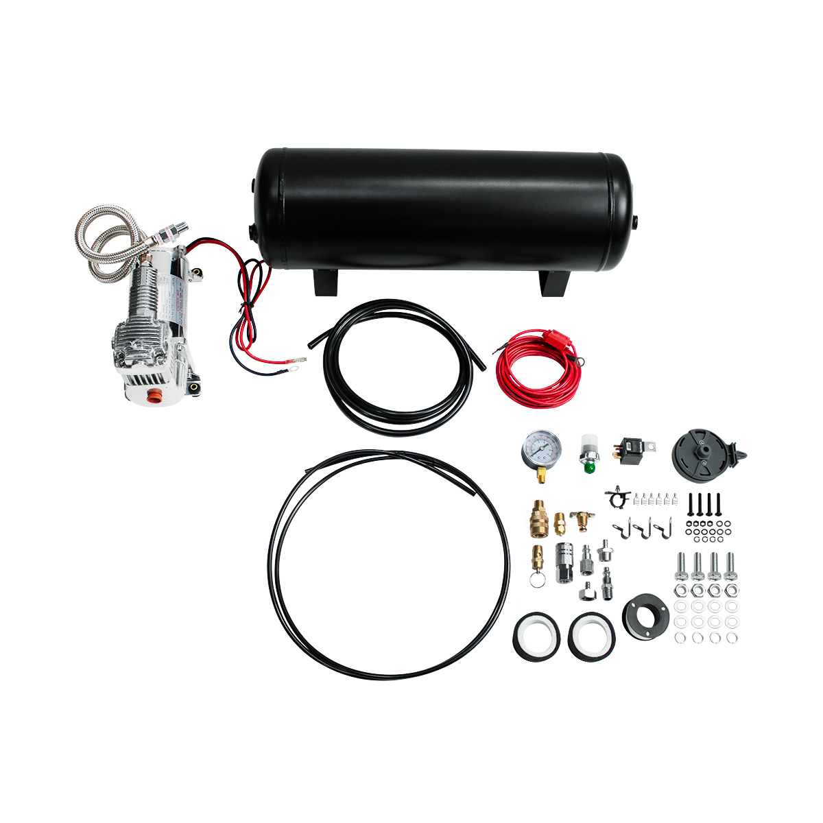 Heavy Duty Competition Series Air Compressor & Tank Kit - Thumbnail 5