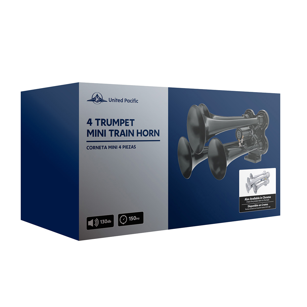 4 Trumpet Mini Train Horn-Black - Thumbnail 11
