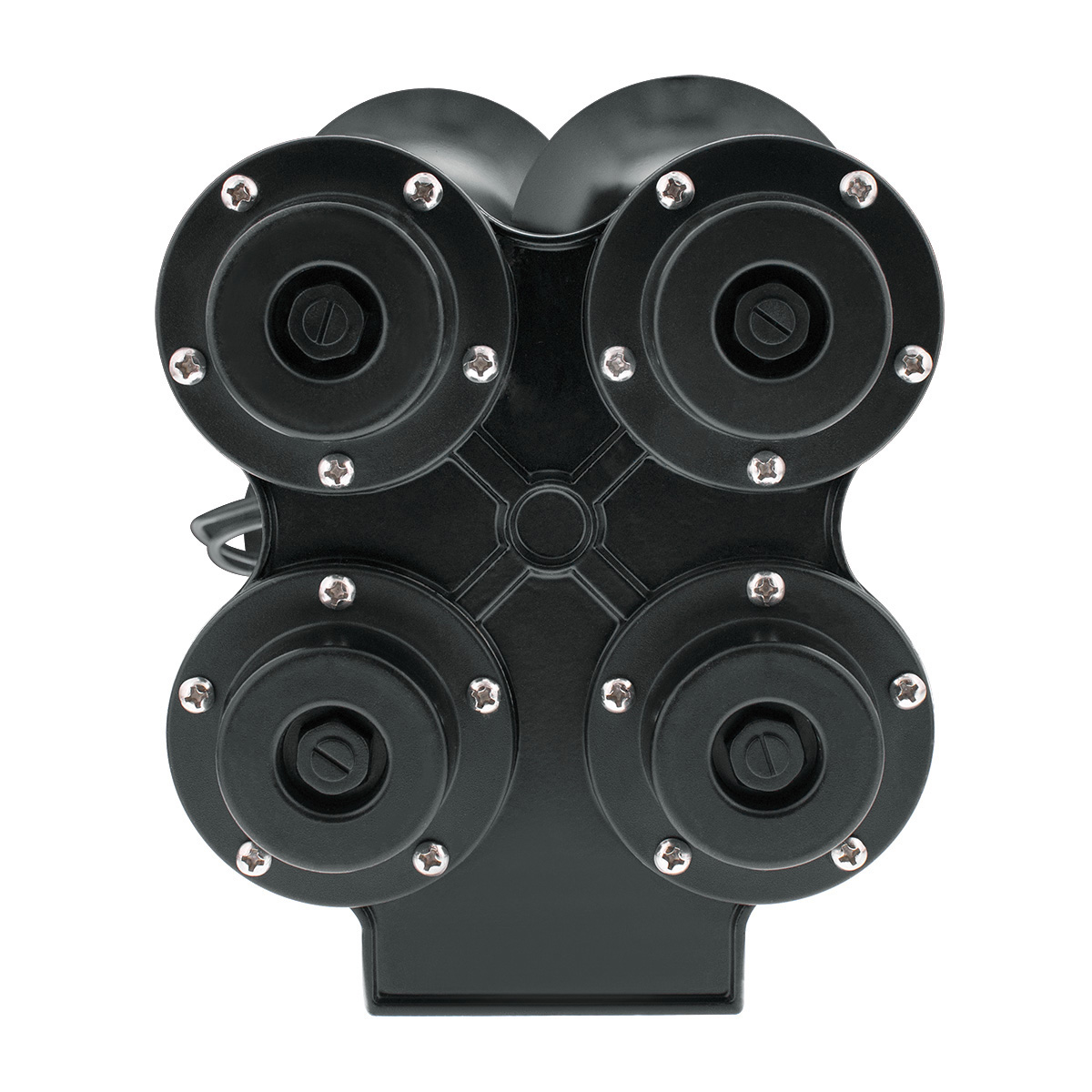 4 Trumpet Mini Train Horn-Black - Thumbnail 4