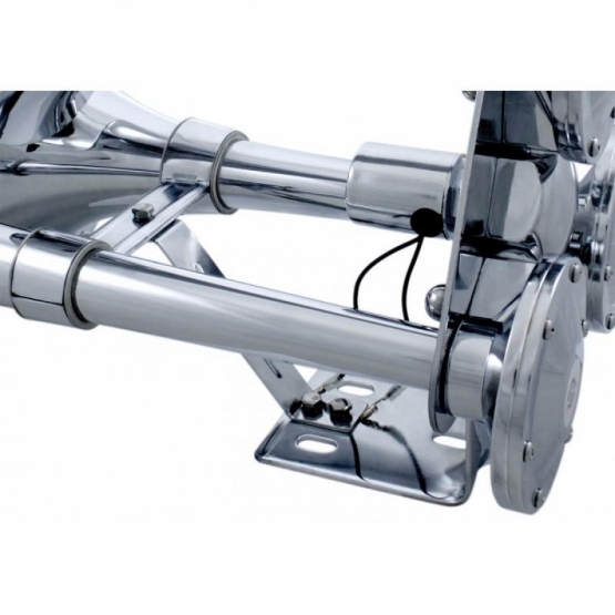 3 Trumpets Air Powered Train Horn With Support Bracket - Thumbnail 3