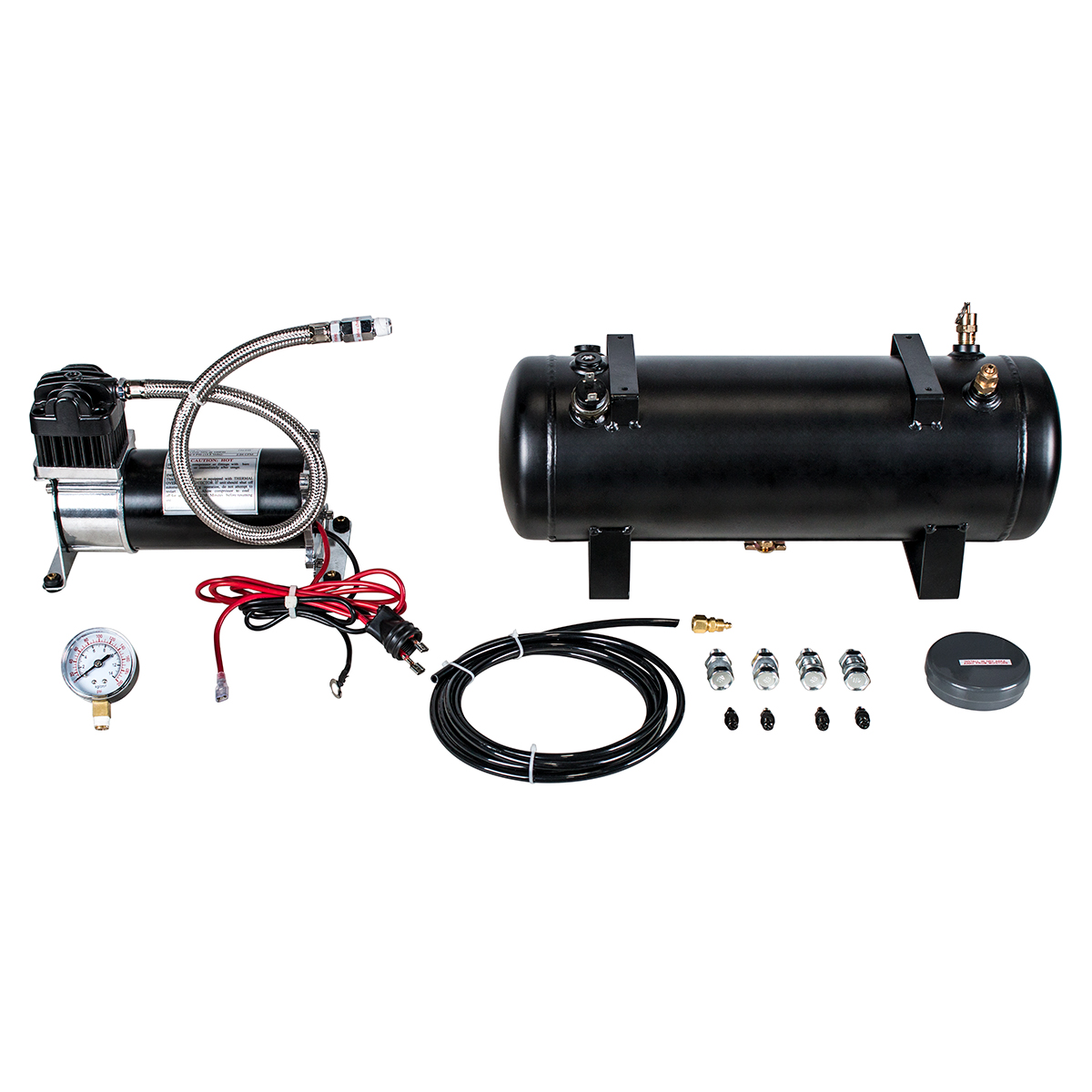 Heavy Duty 12V 150 PSI Air Compressor & Tank Kit - Competition Series - Thumbnail 3