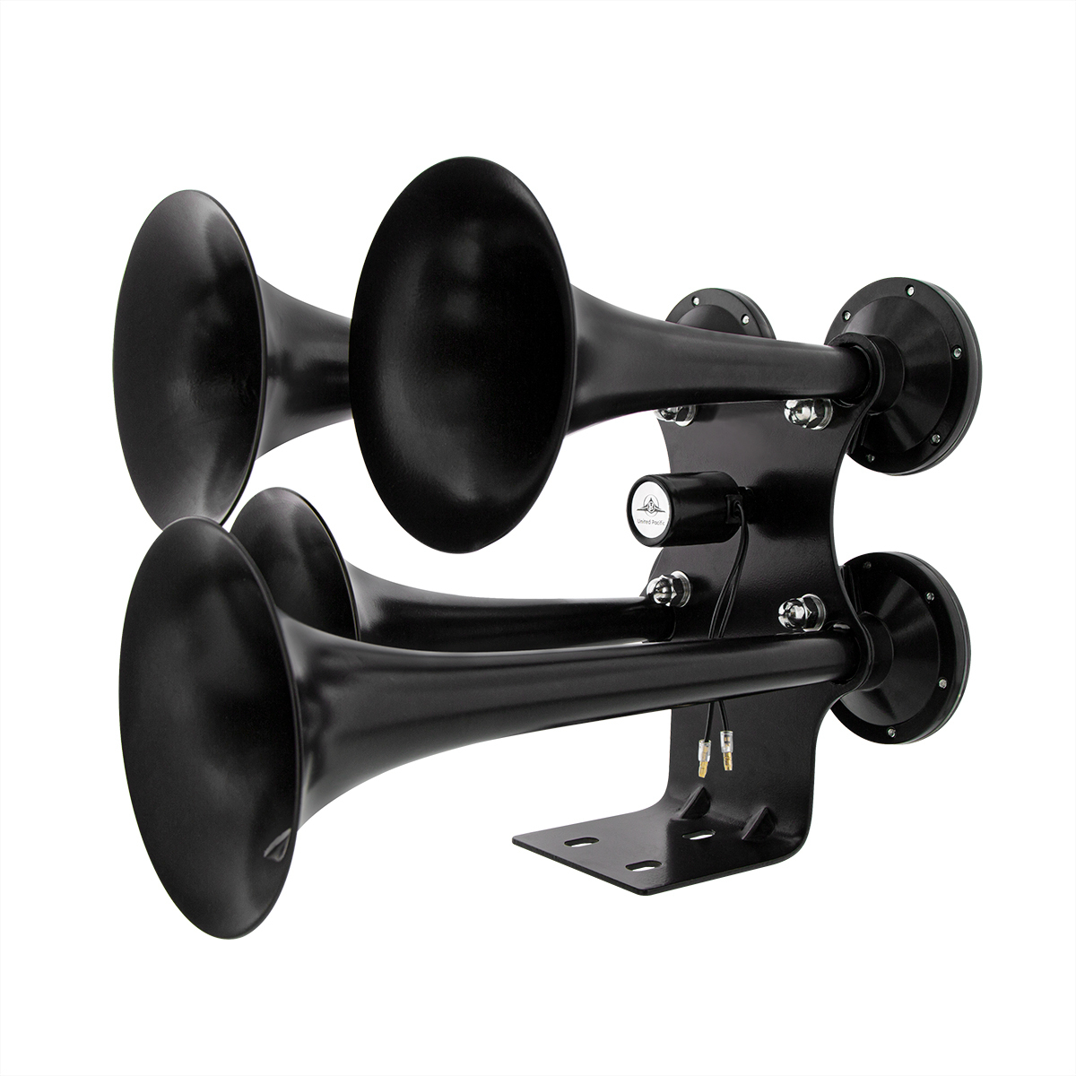 Black 4 Trumpets Air Powered Train Horn - Competition Series - Thumbnail 7