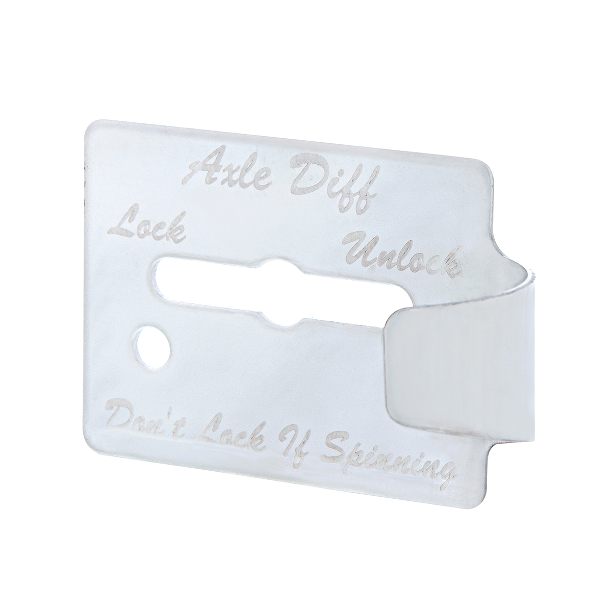 Stainless Steel Switch Guard Plate For Peterbilt 359 - Axle Differential - Thumbnail 2