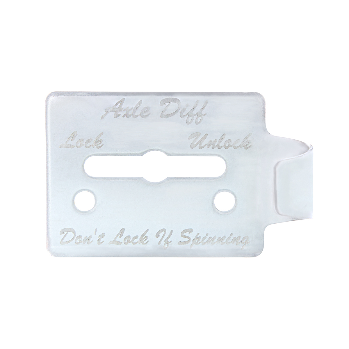 Stainless Steel Switch Guard Plate For Peterbilt 359 - Axle Differential - Thumbnail 4