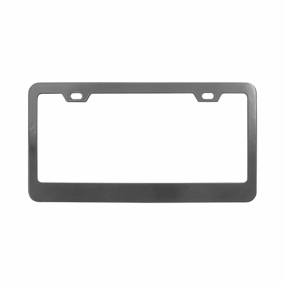 Black Wide Bottom 2 Hole License Plate Frame - Thumbnail 5