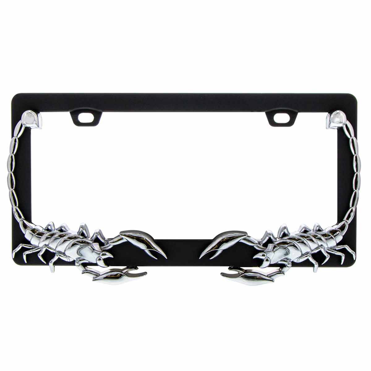 Scorpion License Plate Frame - Chrome
