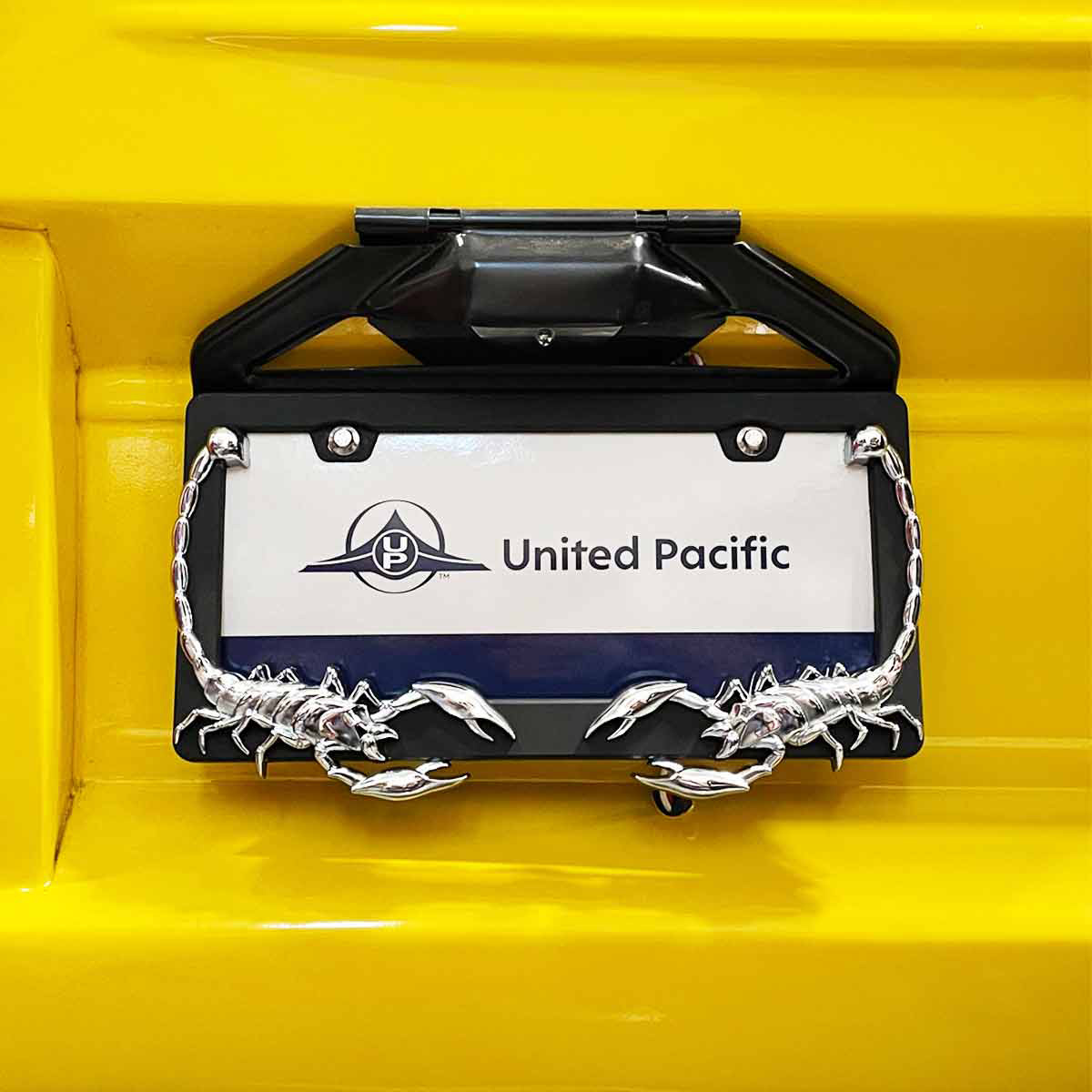 Scorpion License Plate Frame - Chrome - Thumbnail 5