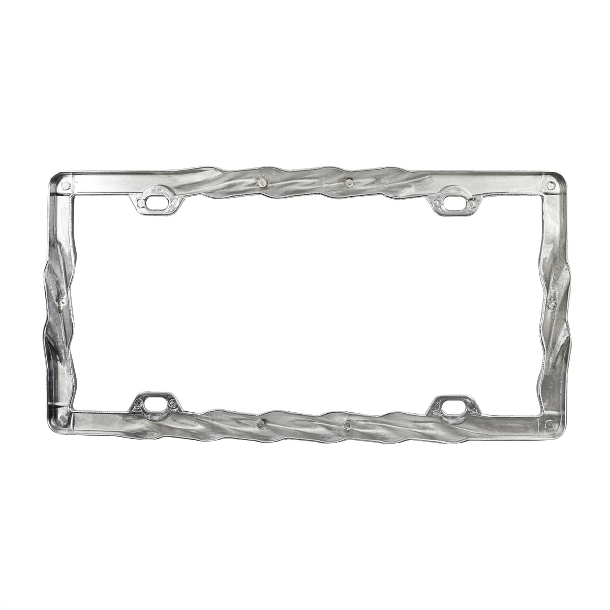 Chrome Twist License Plate Frame - Thumbnail 3