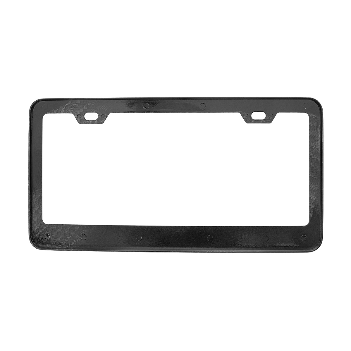 Carbon Fiber Style Wide Bottom License Plate Frame - Thumbnail 3