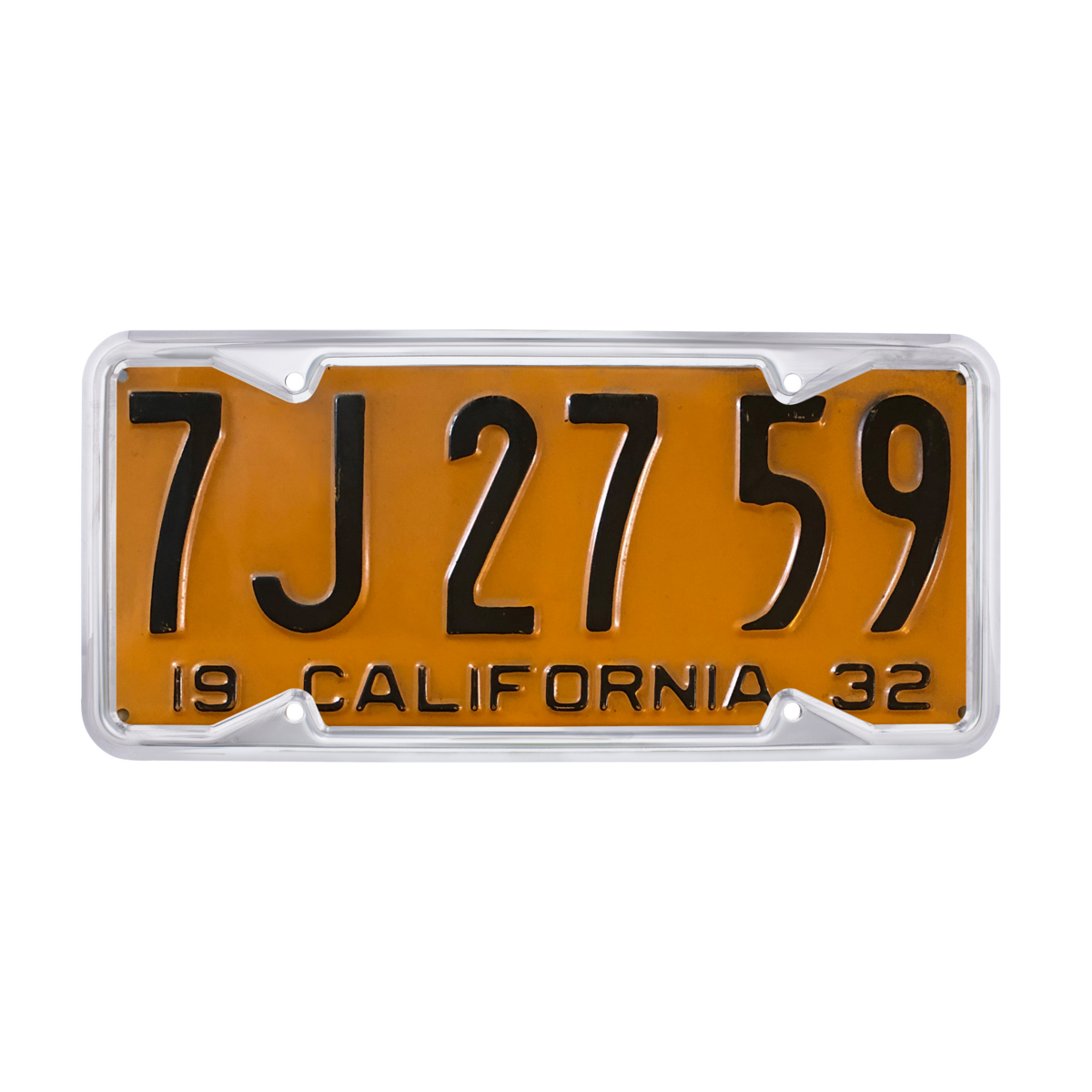 Chrome 1929-39 California License Plate Frame - Thumbnail 6