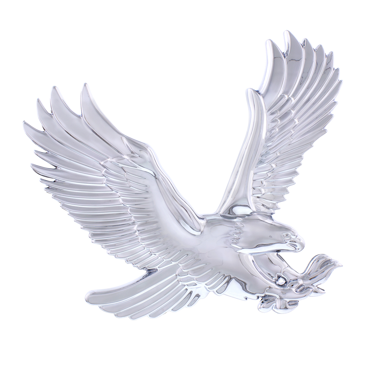 Chrome Plastic 3D Eagle Accent - Face Right - Thumbnail 3