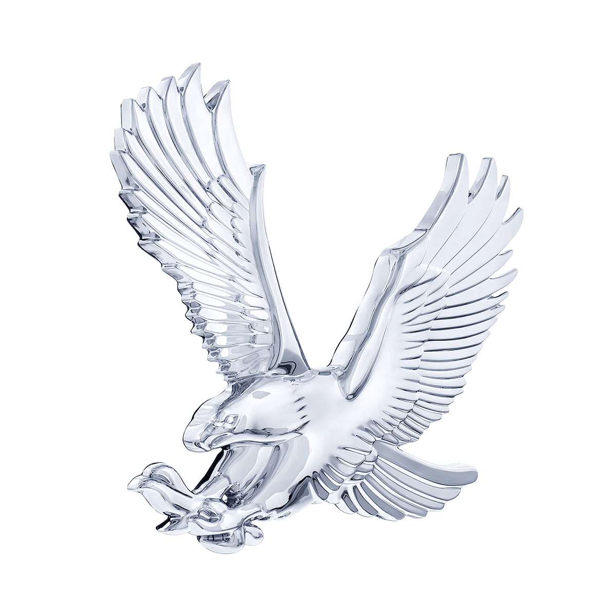 Chrome Plastic 3D Eagle Accent - Face Left - Thumbnail 2