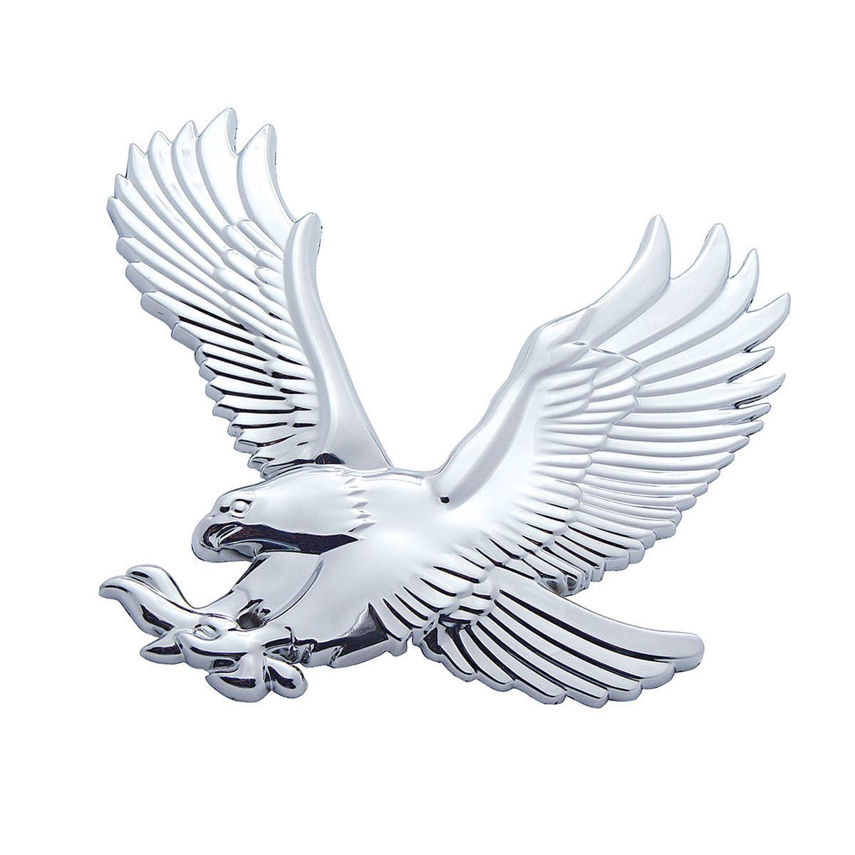 Chrome Plastic 3D Eagle Accent - Face Left - Thumbnail 3