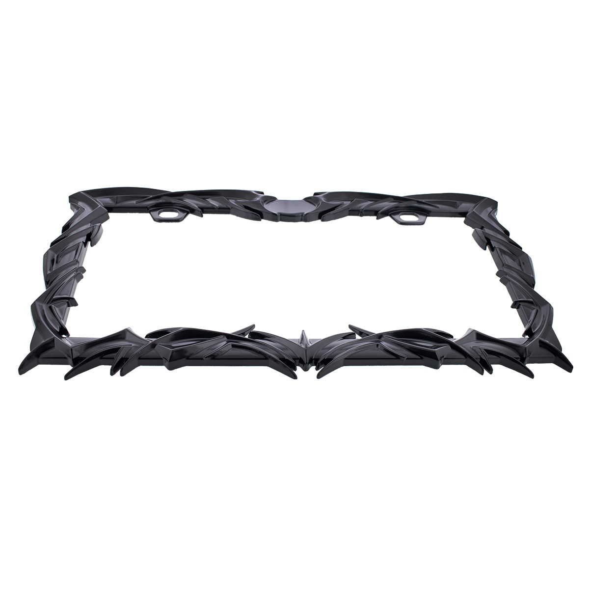 Tribal Flame License Plate Frame - Black - Thumbnail 2