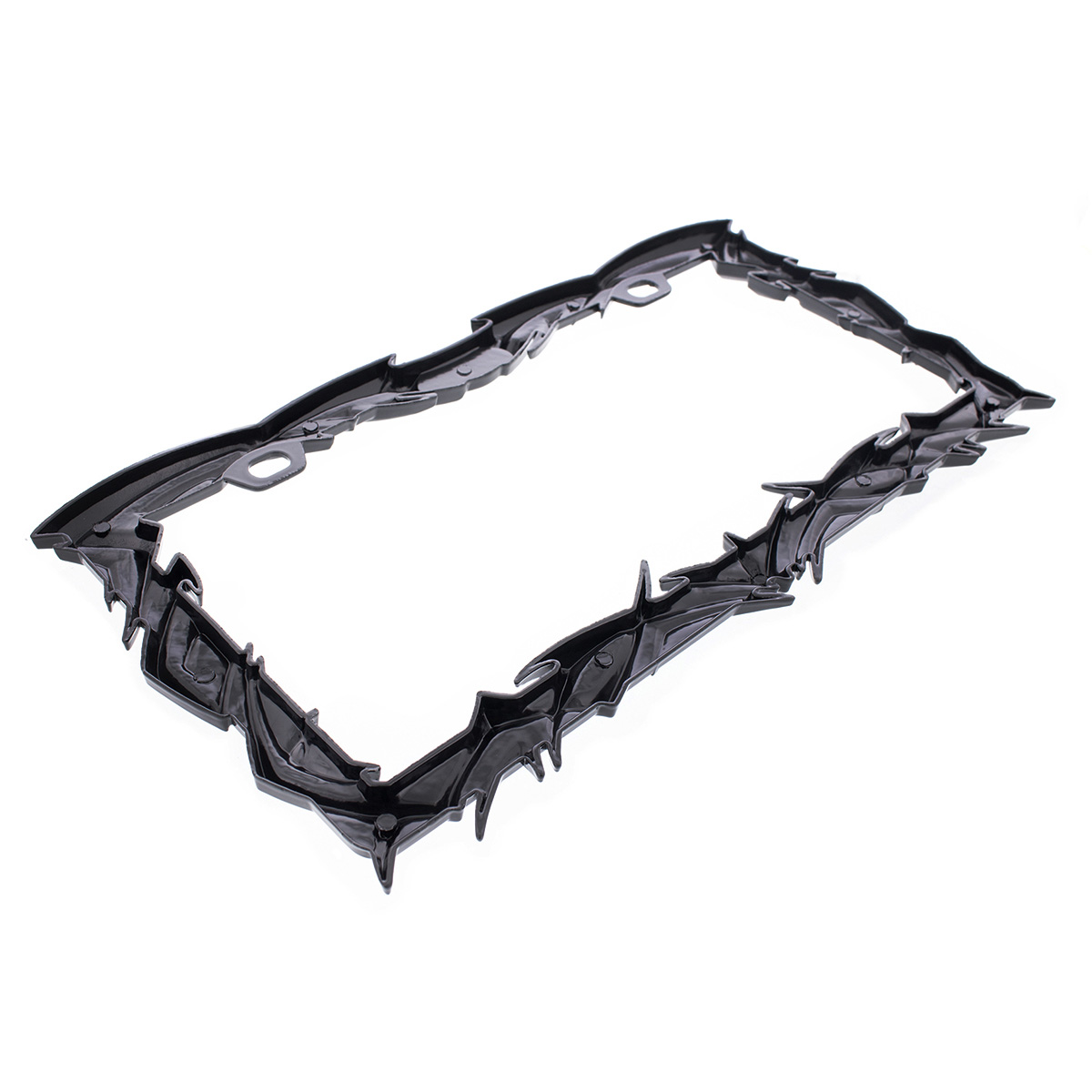 Tribal Flame License Plate Frame - Black - Thumbnail 3