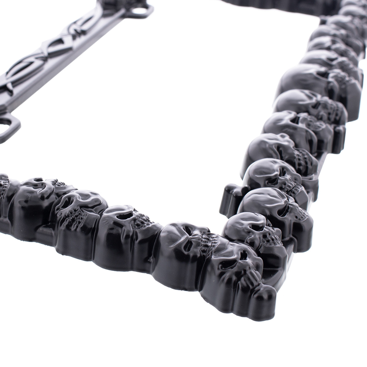 Skull License Plate Frame - Black - Thumbnail 6