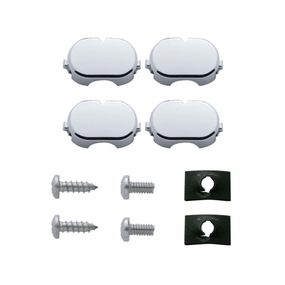 14 LED Chrome License Plate Frame - Red LED/Clear Lens - Thumbnail 3