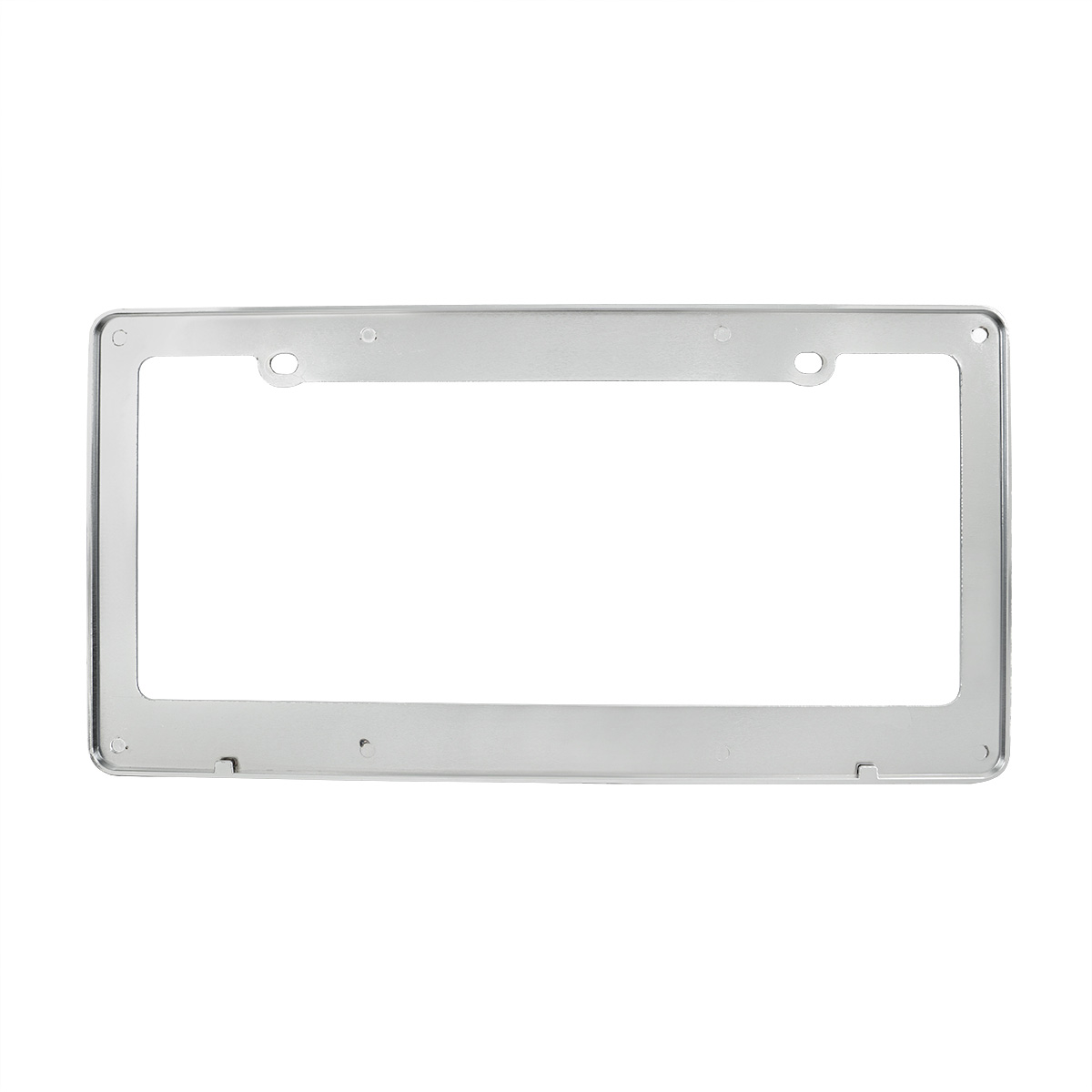 Diamond Plate License Plate Frame - Chrome - Thumbnail 3